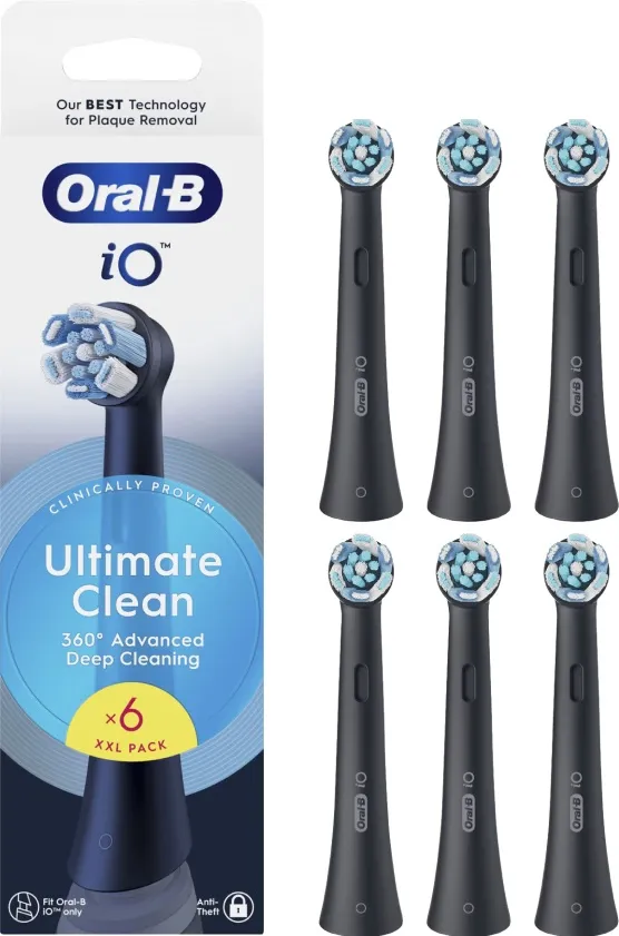 Oral-B iO Ultimate Clean Zwart (6 stuks)