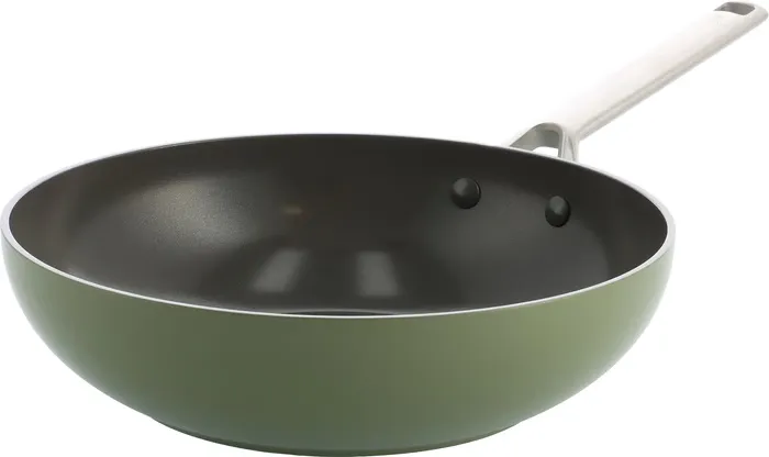 BK Sublime Wokpan 28 cm Olijfgroen