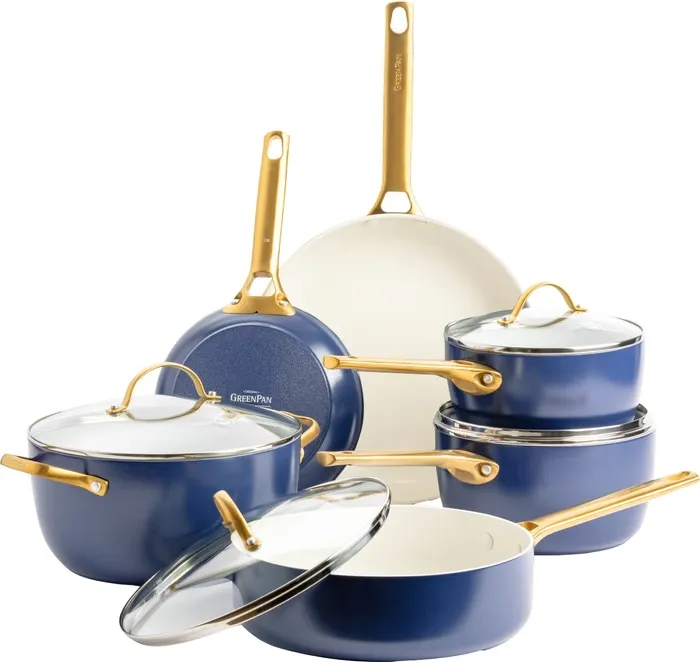 GreenPan Padova pannenset 10-delig Oxford Blue