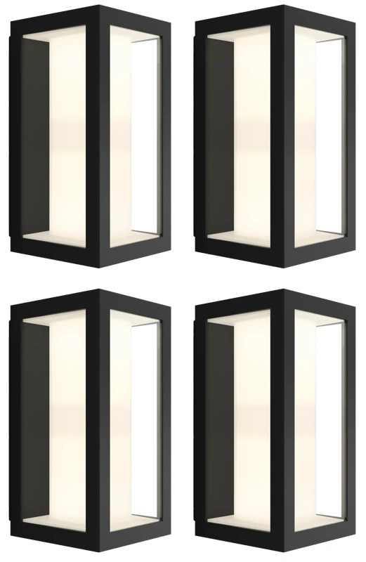 Philips Hue Impress muurlamp White and Color zwart smal 4-pack