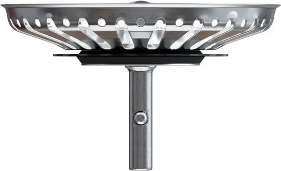 Korfplug voor de keuken 84 mm - Afvoerplug - Afvoerstop - Universeel - Spoelbak zeef - Ontstopper - zeef - Gootsteen Plug - 1 Stuk - RVS