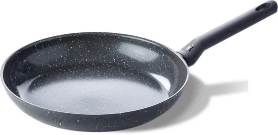 BK Universe Koekenpan 28cm - PFAS-vrije antikleeflaag - Koekenpan inductie - Keramische koekenpan - Ovenbestendig tot 160°C - Koudgreep - Zwart/Graniet
