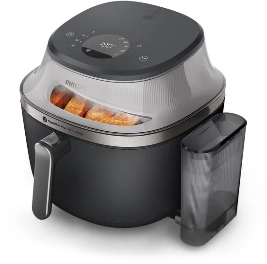Philips Airfryer met Stoomfunctie 5000-serie – NA541/00 – PFAS vrij - SteamClean - SteamFry – 7,2L – Tot 6 personen