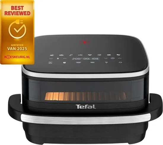 Tefal Easy Fry XL Surface FW4018 - Airfryer 4L - Pizza Tot 27 cm - 10 Programma's - Extra-Crisp - 70% Energiebesparing - Voor 4 Personen