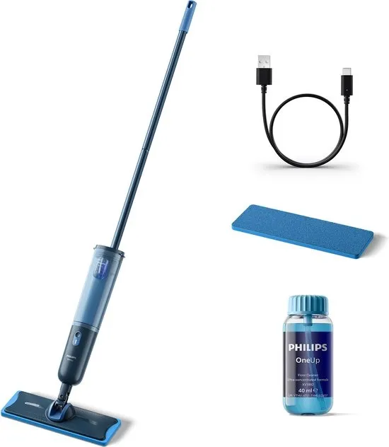 Philips OneUp Elektrische Dweil 3000 series XV3101/01 - Dweilsysteem - Vloerreiniger - Vuil water opzuigen - 1 stand - 50min dweilen - Geen emmer nodig