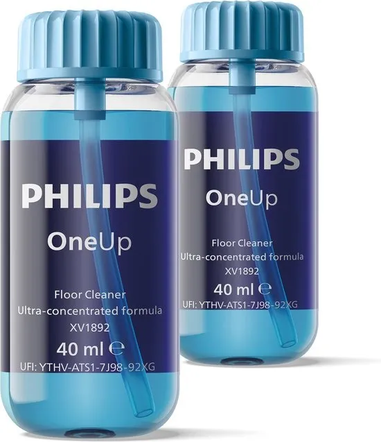 Philips OneUp schoonmaakmiddel XV1892/02 - Ultra geconcentreerd - Streeploos Dweilen - Dubbelverpakking