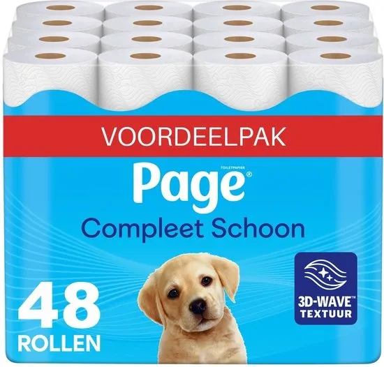 Page® toiletpapier - Compleet Schoon wc papier - 48 rollen - Voordeelverpakking