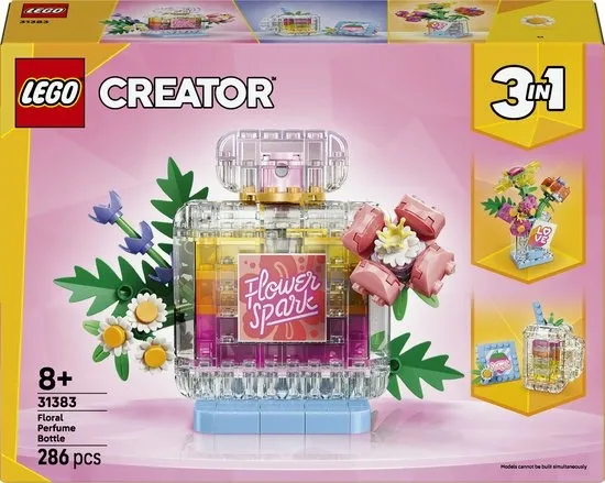 LEGO Creator 3in1 Parfumfles met Bloemen Speelgoed voor Kinderen en Kinderkamer Decoratie 31383