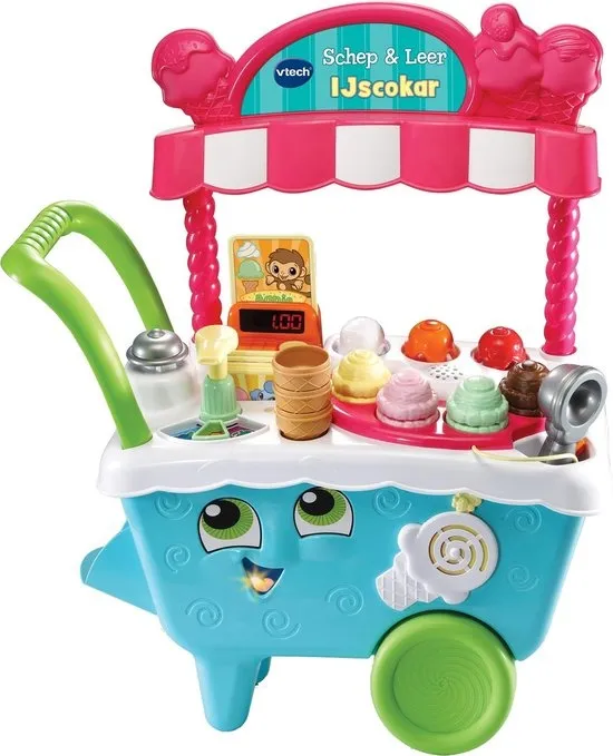 VTech Schep & Leer IJscokar - Educatief Speelgoed - IJskar - Ontdek Kleuren, Dieren en Tellen - Cadeau - Kinderspeelgoed 2 Jaar tot 5 Jaar