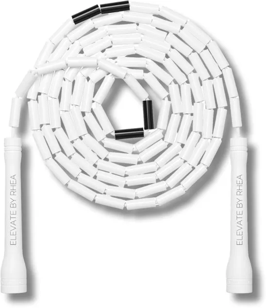 Elevate Rope Professioneel Beaded Springtouw - Verstelbare Jump Rope - Touwtje Springen voor Volwassenen en kinderen - Beaded rope - Conditie & Trucs - Binnen & Buiten Skipping Rope - Fitness Springtouwen