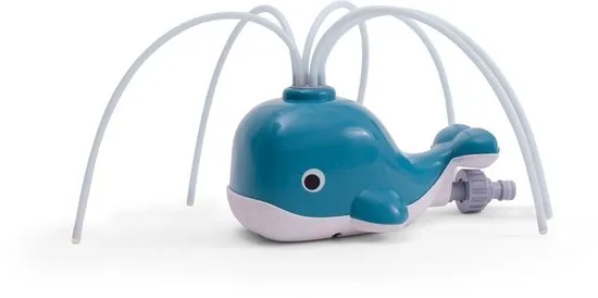 BS Toys Water Sproeiende Walvis - Waterspeelgoed Kinderen - Watersproeier - Sproeiers - Buitenspelen - Tuinspeelgoed van Bioplastic - Vanaf 3 jaar - Blauw