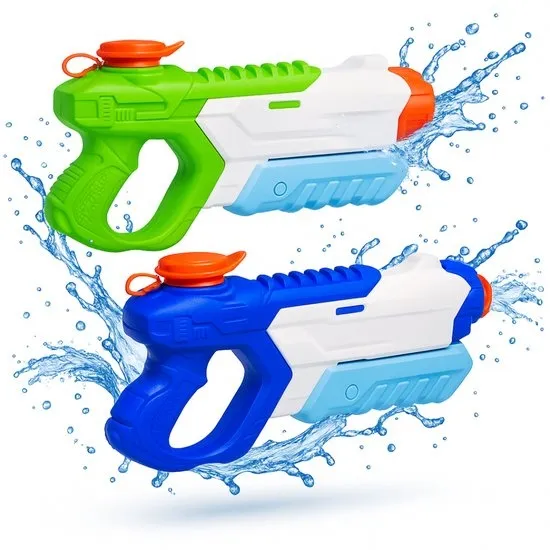 Montzys® Waterpistool Set - 2 Stuks - Water Pistool - Waterspeelgoed & Buitenspeelgoed - Geschikt voor Super Soaker - Speelgoed Kinderen