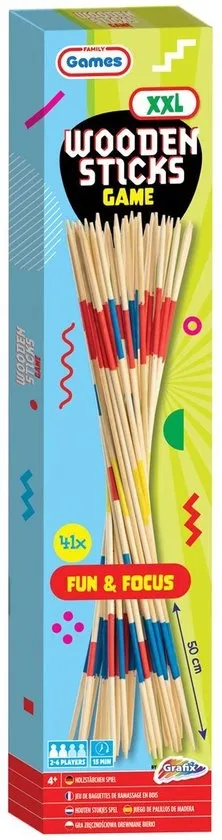 XXL houten stokken spel - outdoor | spellen voor kinderen | 50CM per stok - 41 stokken in totaal