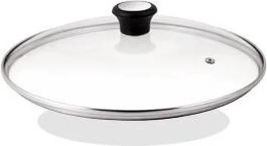 Tefal Glazen Deksel - Ø 24 cm - Met Stoomgaatje - Hittebestendig - Geschikt voor Koekenpannen