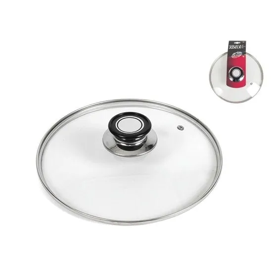 Universele pannendeksel - glas - voor pannen van D15,5 cm - deksel