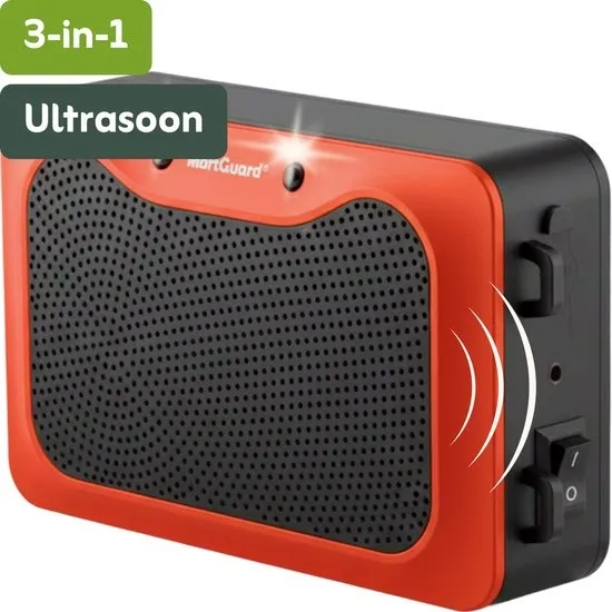 MartGuard® Marterverjager voor auto en binnen 12v - Aansluiten op Accu, USB of op batterij - Steenmarter Verjager - Muizenverjager - Incl. Aansluitkabels