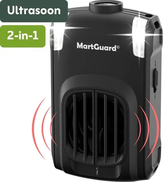 MartGuard® Marterverjager voor Auto 12v en Binnen - Aansluiten op Accu of USB - Steenmarter Verjager - Muizenverjager - Incl. Aansluitkabels