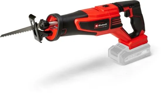 Einhell Accu Reciprozaag TP-AP 18/28 Li BL Solo - Power X-Change - 18 V/Li-ion - 0-2.600 t/min - Slaghoogte: 22 mm - Max. Zaagdiepte (hout/kunststof/metaal): 200/20/12 mm - Incl. 1x zaagblad voor hout - Excl. accu en lader