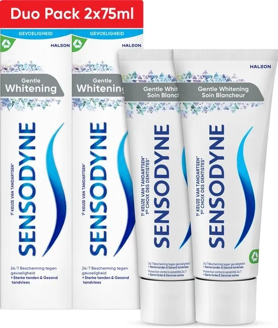 Sensodyne - Gentle Whitening - Tandpasta - Duo Pack - 2 x 75 ml