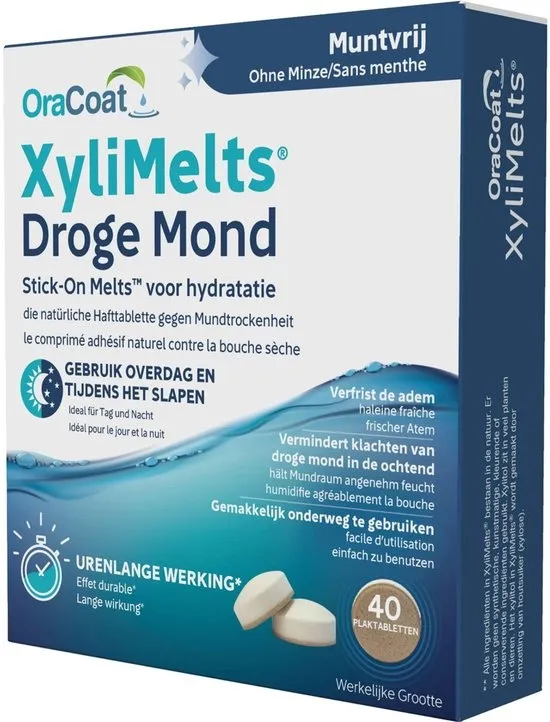 XyliMelts - Munt vrij | Voor droge mond