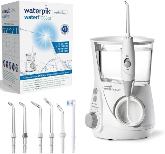 Waterpik Ultra Professional WF-660 – Waterflosser – Wit – 10 drukstanden – 6 opzetstukken