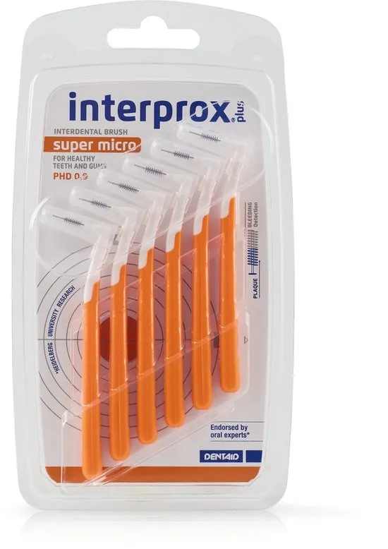 Interprox Plus Super Micro - Oranje - PHD 0,9 mm - 6 Ragers