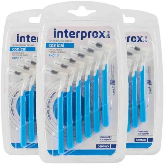 Interprox Plus Conical - blauw (PHD 1,7 mm) - 3x6 stuks