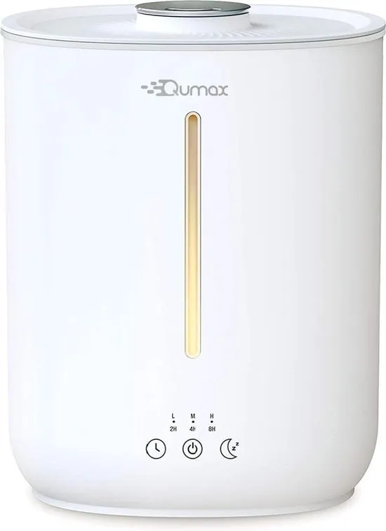 Qumax Luchtbevochtiger met Aromatherapie – Air Humidifier – Diffuser voor Woonkamer, Kantoor, Babykamer, Slaapkamer – Verschillende Standen – Stil Ontwerp – Vernevelaar 2,8L