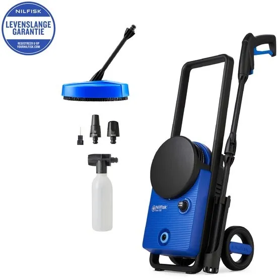 Nilfisk Core 130-6 PowerControl – Hogedrukreiniger met 130 bar druk, 6 m slang, Compact Terrasreiniger en schuimsproeier