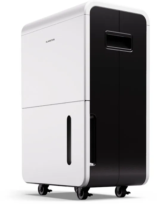 Klarstein Luchtontvochtiger elektrisch tot 90m2, Slimme luchtontvochtiger voor thuis, badkamer & kelder, Luchtontvochtiger Stil, elektrische luchtontvochtiger met WLAN IoT app, Bouwdroger met 70 L inhoud - voor 90 m² - Timer