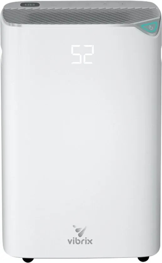 Vibrix DryFlow20 Luchtontvochtiger & Luchtreiniger – 20L per dag – Wasdroogfunctie – Energiezuinig – Ontvochtiger voor Badkamer, Kelder, Zolder & Slaapkamer – Slimme Dehumidifier
