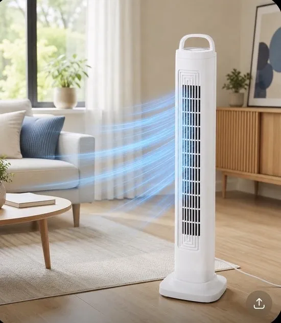 Kinzo Pro® Toren Ventilator 82CM | 3 Snelheden | Oscillerend - Krachtig en stil | Staand Torenventilator