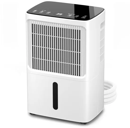 Erikssøn Luchtontvochtiger Dry Pro Plus - Ontvochtigt Tot 16 Liter Per Dag - Was-droog Functie - Geschikt Voor Huis, Slaapkamer , Badkamer , Woonkamer En Kelder - Dehumidifier - vochtvreters voor in huis - Wit
