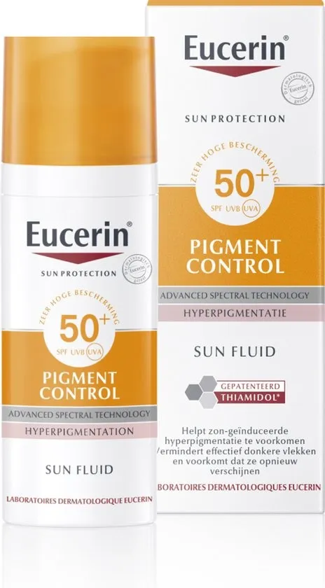 Eucerin Sun Pigment Control Zonnebrand Gezicht - SPF 50+ Zonbescherming voor Pigmentvlekken - 50 ml