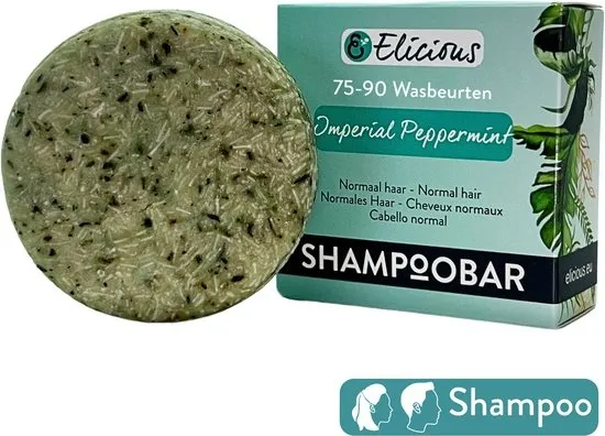 Elicious® - Shampoo Bar - Normaal Haar - Natuurlijke Shampoo - SLS vrij - Plasticvrij - Vegan - Dierproefvrij