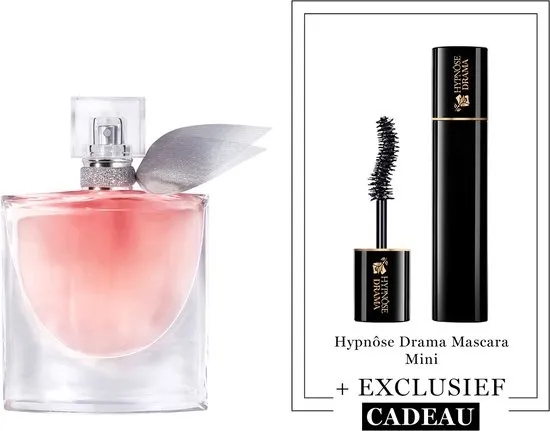 Lancôme La Vie est Belle Parfum voor Dames + Cadeau - La Vie est Belle Eau de Parfum 50ml & Cadeau: Mini Hypnose Drama Mascara Zwart 2ml Reiseformaat - Navulbare Bloemige & Fruitige Damesparfum & Travel Size Mascara - Total 52ml