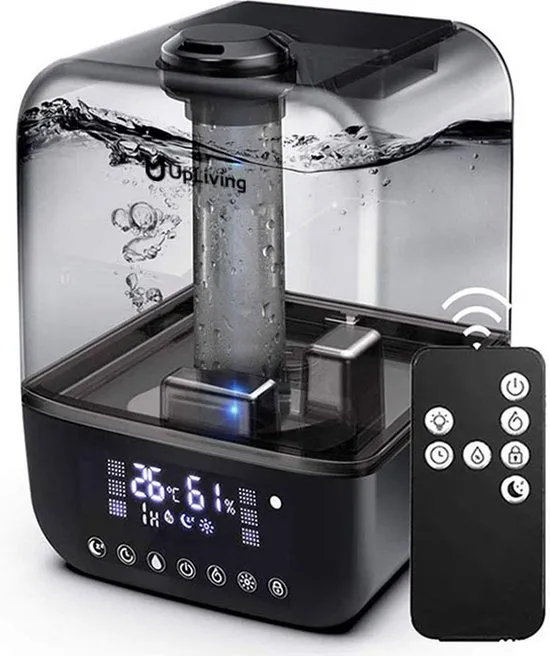 UpLiving® Luchtbevochtiger met Aromatherapie | 32m² | 4.5L Tank | Slaapkamer | Woonkamer | Kinderkamer | Babykamer | Met Hygrometer | Aroma diffuser | Luchtbevochtigers
