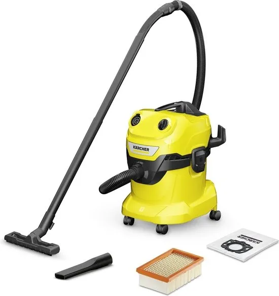 Kärcher WD 4 V-20/5/22 Nat- en Droogzuiger - 1000 W - 20 liter - Vlakfilter