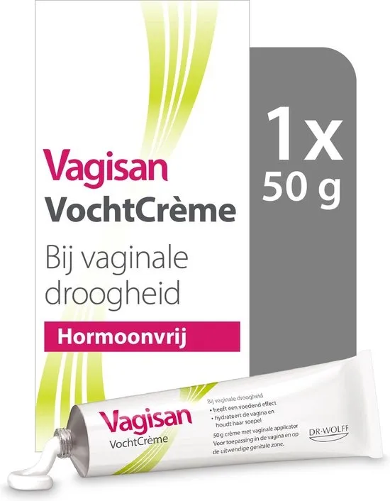 Vagisan VochtCrème 1x 50g | Bij Vaginale Droogheid | Hormoonvrij