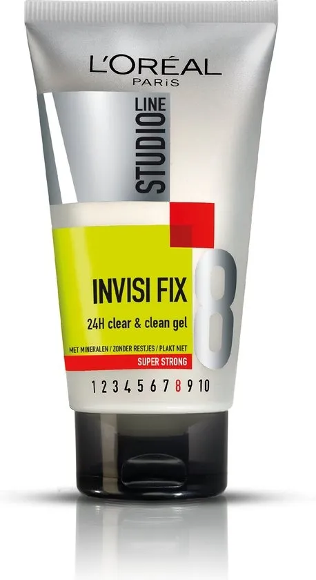 L'Oréal Paris Studio Line Invisi Fix 24h Clear & Clean - Super Sterke Fixatie Haargel - 150 ml