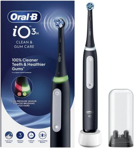 Oral-B iO 3N Elektrische Tandenborstel - Zwart - inclusief Opzetborstel