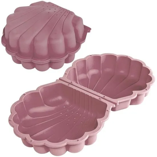 Summertime Schelp Set Roze 87x78x20 cm met deksel - Zandbak Schelp - Zand Speelgoed - Water Speelgoed - Water Schelp voor in de Tuin