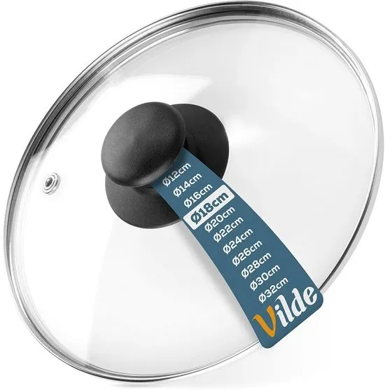 Deksel Glas Hittebestendig 18 cm - Pannendeksel - Pandeksel - Potdeksel