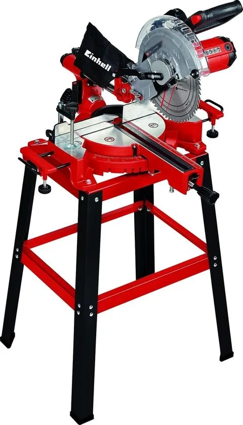 Einhell Elektrische Radiaal Afkort-/Verstekzaag TC-SM 2531/2 U - 1900 W - Ø254 mm - Met laser - Incl. onderstel - Incl. 48 tands zaagblad