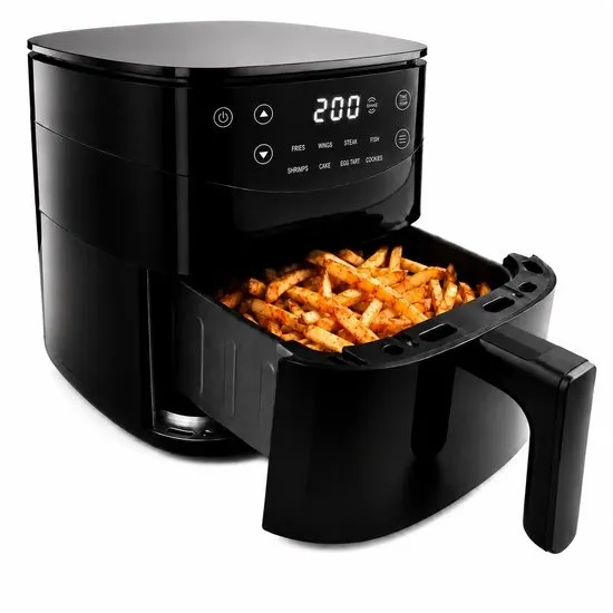 Vivid Green Airfryer 3L – 2 tot 3 Personen – PFAS-vrij – 8 Programma’s – Digitaal Display