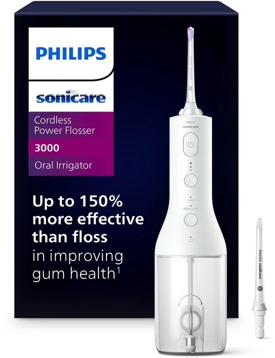 Philips Sonicare Cordless Powerflosser Series 3000 - Waterflosser - Wit - HX3826/31