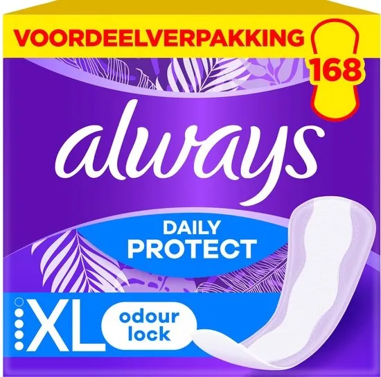 Always Daily Protect Inlegkruisjes - maat XL - Met Frisse Geur - 4 x 42 Stuks