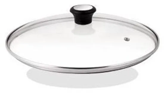 Tefal Glazen Deksel - Ø 26 cm - Met Stoomgaatje - Hittebestendig - Geschikt voor Koekenpannen