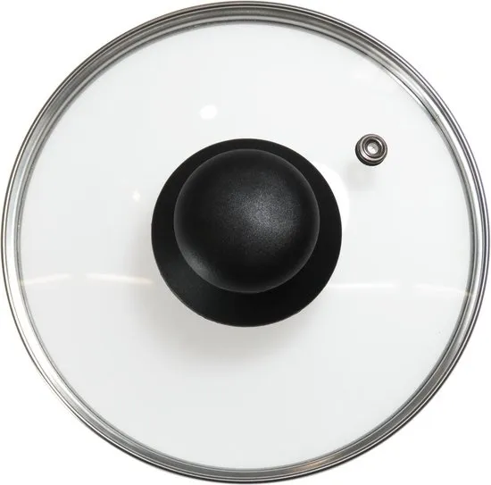 Dparts Ø 16 cm pannendeksel - universeel voor pannen en potten van 16cm - met knop en stoomventiel