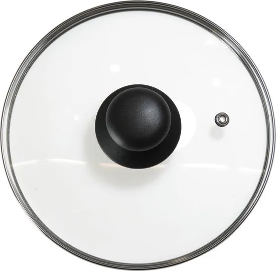 Dparts Ø 20 cm pannendeksel - universeel voor pannen en potten van 20cm - met knop en stoomventiel